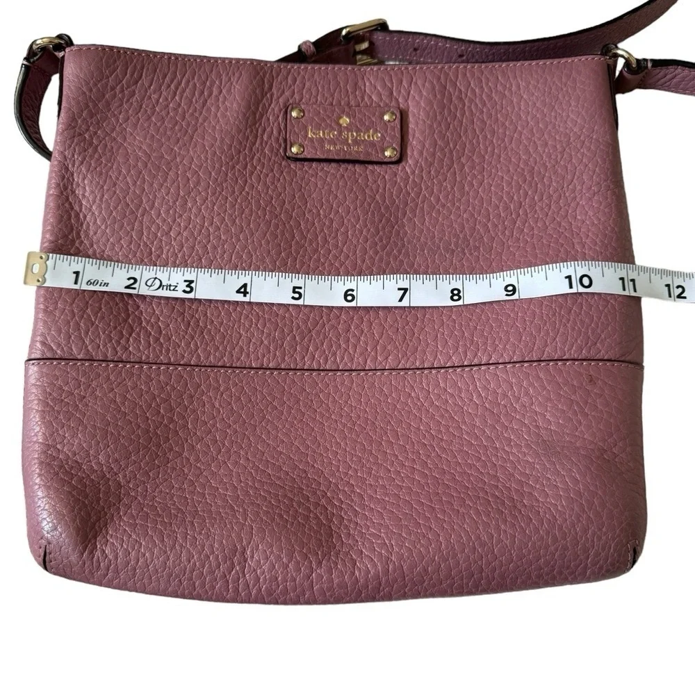 Kate Spade Women's Bay Street Lavender Leather Crossbody Handbag Purse